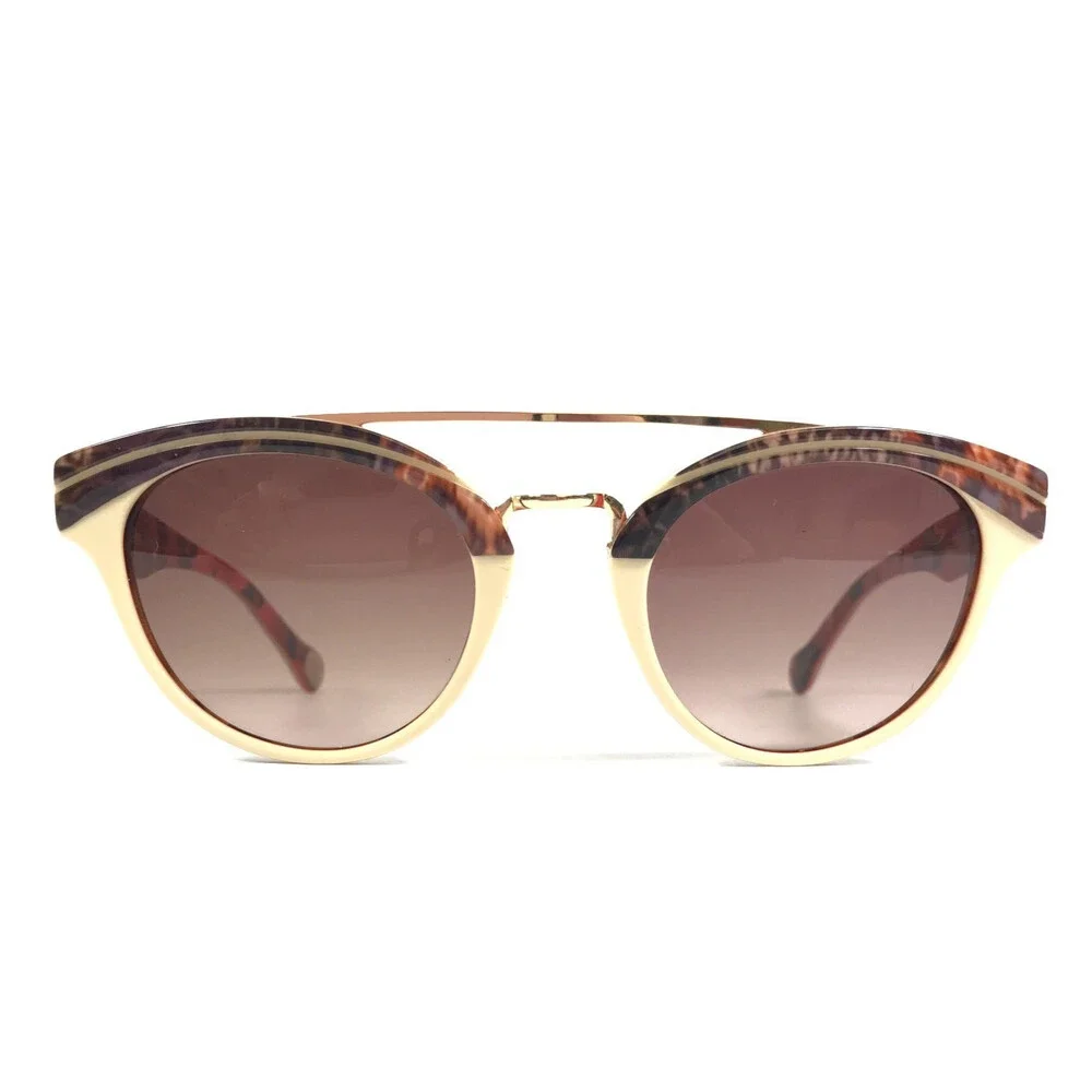 BOZ Sunglasses BILBAO 9210 Patchwork Red Cream with Brown Gradient Lenses